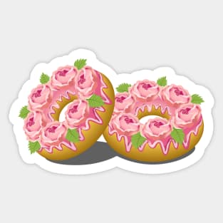 Peony Donuts Sticker